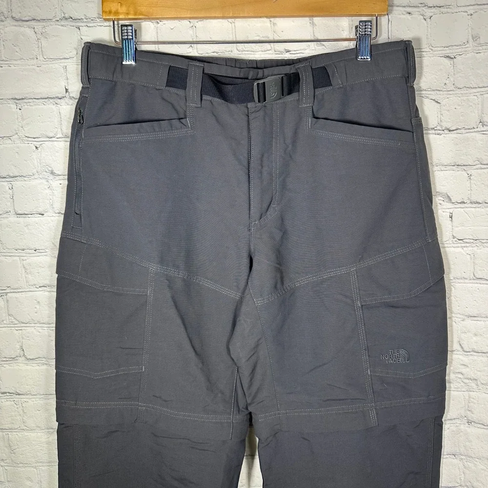 The North Face Mens Paramount Convertible Hiking Pants Gray Medium M Regular